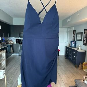 Blue dress size 6 worn once